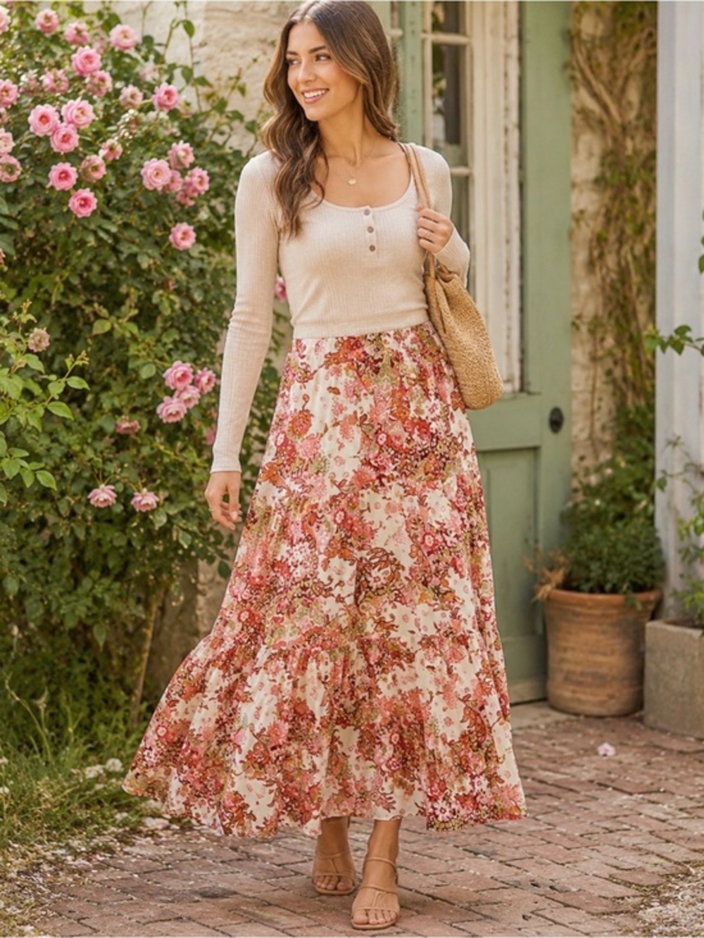 Floral ELLISON country charm skirt